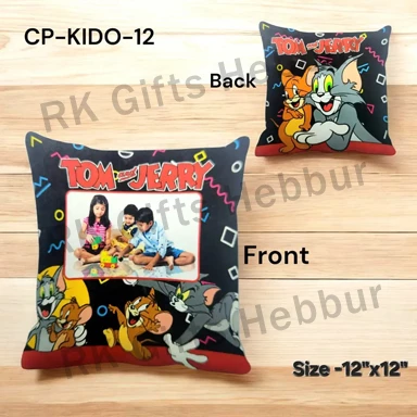 Tom and Jerry Kids Cushion – Cute Soft Plush Pillow for Children, Gifts and Bedroom Decor