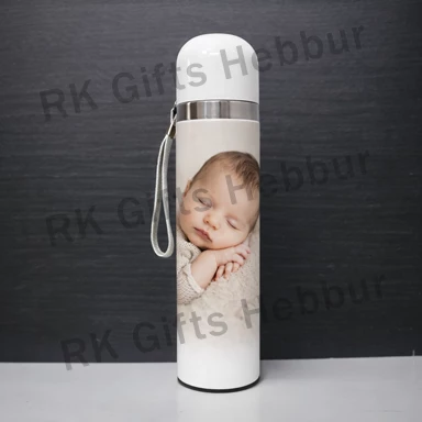 Stainless Steel Vacuum Flask – Customized Photo Thermal Bottle for Hot and Cold Drinks, Travel and Daily Use