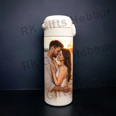 Vacuum Cup Bottle – Customized Photo Thermal Travel Mug Bottle Gift for Office, Travel and Daily Use