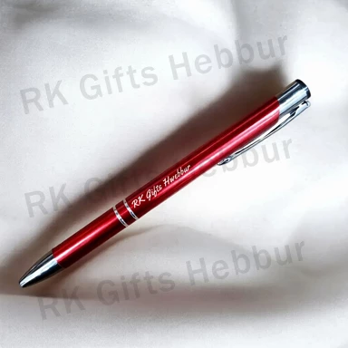 Personalized Red Laser Engraved Metal Pen – Customized Name Premium Pen Gift for Office, Professionals and Daily Use