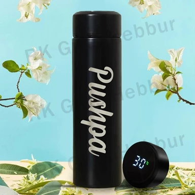 Temperature Display Bottle 750 ml – Customized Photo Smart LED Water Bottle for Hot and Cold Drinks, Travel and Daily Use