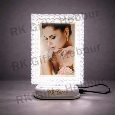 Personalized Square LED Moon Frame with Photo | Custom Glowing Photo Frame | Romantic Gift & Night Lamp